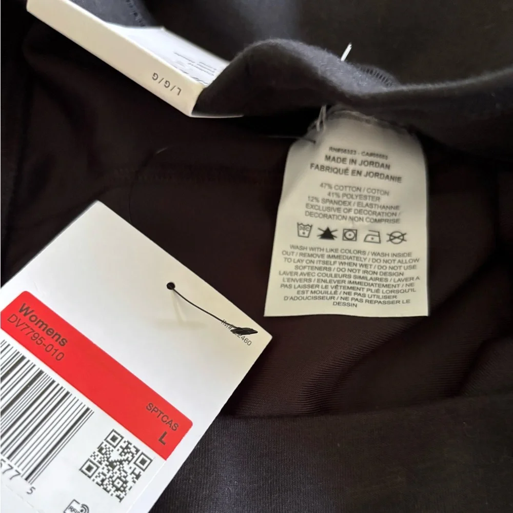 Nike Black Leggings with White Logo Women’s size L - Picture 6 of 6